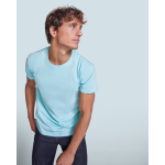 Camiseta de manga corta en algodón de punto liso 155 g/m2 Roly Direct Beagle color verde menta sexta vista de uso