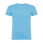 Camiseta de manga corta en algodón de punto liso 155 g/m2 Roly Direct Beagle color azul claro segunda vista