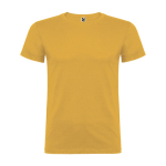 Camiseta de manga corta en algodón de punto liso 155 g/m2 Roly Direct Beagle color amarillo oscuro segunda vista