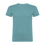 Camiseta de manga corta en algodón de punto liso 155 g/m2 Roly Direct Beagle color azul pastel segunda vista