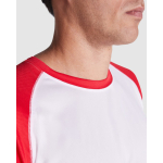 Camiseta sport de poliéster en doble color 140 g/m2 Roly Direct Indianapolis color marrón grisáceo vista detalle 2