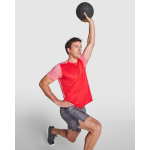 Camiseta técnica de manga corta en poliéster 135 g/m2 Roly Direct Zolder color rojo primera vista de uso