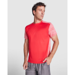 Camiseta técnica de manga corta en poliéster 135 g/m2 Roly Direct Zolder color rojo cuarta vista de uso