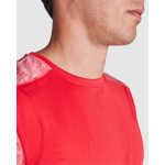 Camiseta técnica de manga corta en poliéster 135 g/m2 Roly Direct Zolder color rojo vista detalle 2