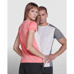 Camiseta técnica de manga corta en poliéster 135 g/m2 Roly Direct Zolder color coral tercera vista de uso