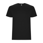 Camiseta de algodón de manga corta 190 g/m2 Roly Direct Stafford color negro segunda vista