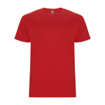 Camiseta de algodón de manga corta 190 g/m2 Roly Direct Stafford color rojo segunda vista