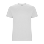 Camiseta de algodón de manga corta 190 g/m2 Roly Direct Stafford color blanco segunda vista
