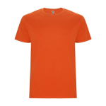 Camiseta de algodón de manga corta 190 g/m2 Roly Direct Stafford color naranja segunda vista