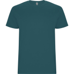 Camiseta de algodón para ferias manga corta 190 g/m2 Roly Direct Stafford color aguamarina primera vista de uso