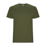 Camiseta de algodón de manga corta 190 g/m2 Roly Direct Stafford color verde militar segunda vista