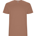 Camiseta de algodón para ferias manga corta 190 g/m2 Roly Direct Stafford color marrón oscuro primera vista de uso