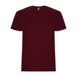 Camiseta de algodón de manga corta 190 g/m2 Roly Direct Stafford color granate segunda vista