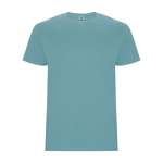 Camiseta de algodón de manga corta 190 g/m2 Roly Direct Stafford color azul grisáceo segunda vista
