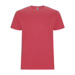 Camiseta de algodón de manga corta 190 g/m2 Roly Direct Stafford color rojo desaturado segunda vista