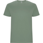 Camiseta de algodón para ferias manga corta 190 g/m2 Roly Direct Stafford color verde oliva primera vista de uso