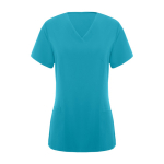 Casaca de poliéster y elastano de mujer en manga corta 170 g/m2 Roly Ferox color azul cian segunda vista
