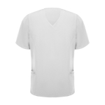 Casaca de poliéster y elastano de manga corta 170 g/m2 Roly Ferox color blanco segunda vista