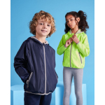 Cortavientos con capucha y bolsillo trasero plegable 60 g/m2 Roly Direct Angelo color negro segunda vista de uso