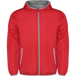 Cortavientos con capucha y bolsillo trasero plegable 60 g/m2 Roly Direct Angelo color rojo segunda vista