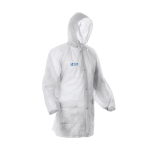 Chubasquero de acabados termosellados con cierre central y capucha vista principal