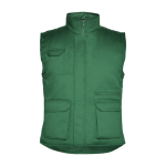 Chaleco de trabajo de poliéster y algodón con cuello 200 g/m2 Roly Almanzor color verde botella segunda vista