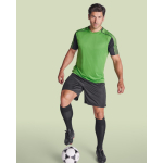 Conjunto sport unisex con 2 camisetas y 1 pantalón 140 g/m2 Roly Direct Juve color verde sexta vista de uso