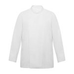 Chaqueta laboral para cocina de manga larga de poliéster 150 g/m2 Roly Dabiz color blanco segunda vista