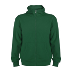 Sudadera de algodón y poliéster con capucha 280 g/m2 Roly Direct Montblanc color verde botella segunda vista