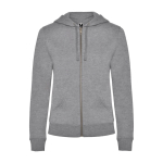 Sudadera para mujer de algodón y poliéster 280 g/m2 Roly Direct Veleta color gris claro segunda vista