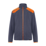 Chaqueta polar laboral de poliéster en colores mixtos 220 g/m2 Roly Terrano color naranja segunda vista