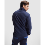 Chaqueta polar laboral de poliéster en colores mixtos 220 g/m2 Roly Terrano color azul real cuarta vista de uso