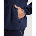 Chaqueta polar laboral de poliéster en colores mixtos 220 g/m2 Roly Terrano color azul real vista detalle 1