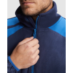 Chaqueta polar laboral de poliéster en colores mixtos 220 g/m2 Roly Terrano color azul real vista detalle 2
