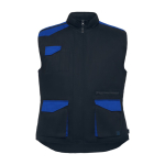 Chaleco laboral multibolsillos de poliéster y algodón 200 g/m2 Roly Armada color azul real segunda vista