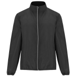 Chaqueta cortavientos unisex de poliéster en tejido técnico ligero 70 g/m2 Roly Direct Glasgow color negro segunda vista