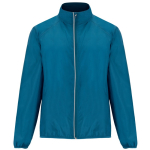 Chaqueta cortavientos unisex de poliéster en tejido técnico ligero 70 g/m2 Roly Direct Glasgow color azul bondi segunda vista