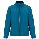 Chaqueta cortavientos unisex de poliéster en tejido técnico ligero 70 g/m2 Roly Direct Glasgow color azul bondi primera vista de uso