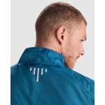 Chaqueta cortavientos unisex de poliéster en tejido técnico ligero 70 g/m2 Roly Direct Glasgow color azul bondi vista detalle 3