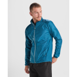 Chaqueta cortavientos unisex de poliéster en tejido técnico ligero 70 g/m2 Roly Direct Glasgow color azul bondi