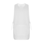 Casulla laboral unisex reversible con dos bolsillos 195 g/m2 Roly Arzak color blanco segunda vista