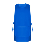 Casulla laboral unisex reversible con dos bolsillos 195 g/m2 Roly Arzak color azul real segunda vista