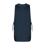 Casulla laboral unisex reversible con dos bolsillos 195 g/m2 Roly Arzak color azul marino segunda vista