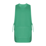 Casulla laboral unisex reversible con dos bolsillos 195 g/m2 Roly Arzak color verde esmeralda segunda vista