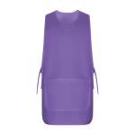 Casulla laboral unisex reversible con dos bolsillos 195 g/m2 Roly Arzak color lila segunda vista