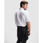 Delantal laboral para horeca de poliéster y algodón 220 g/m2 Roly Classic color negro cuarta vista de uso