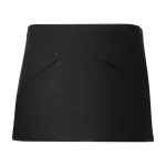Delantal laboral patra horeca pequeño con bolsillos 220 g/m2 Roly Mini color negro segunda vista