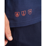 Camiseta laboral ingífuga de manga larga 220 g/m2 Roly Defender color azul marino vista detalle 1