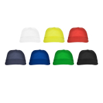 Gorra de 5 paneles con cinta interior antisudoral 165 g/m2 color negro vista detalle 3