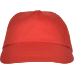 Gorra de 5 paneles con cinta interior antisudoral 165 g/m2 color rojo segunda vista